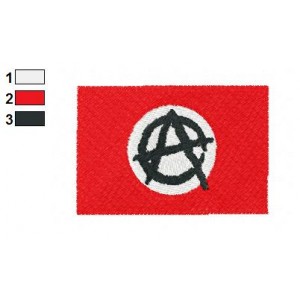 Anarchy Flag Embroidery Design